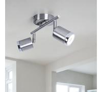 Wofi Deckenleuchte LED 2 lampes Strahler ajustable Aluminium Argent 300 lm