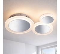 Plafonnier LED lampe ronde salon salle à manger éclairage chrome lampe design DIMMABLE WOFI 9650.03.01.7001