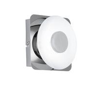 Wofi Plafonnier, 1 ampoule, série Space, 1 x LED, 6 W, 20 V, Largeur 6 cm, hauteur 14 cm, profondeur 14 cm, 3000 K 550 lm Chromé 4216.01.01.0000