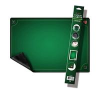 WOGAMAT Officiel - Tapis Belote Professionnel Luxe Format Standard 60X40cm- Néoprène épais Antidérapant -Glisse des Cartes Parfaite. Utilisé en Casinos. Coinche, Contrée