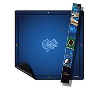 WOGAMAT Officiel - Tapis Multijeux Bleu 60 x 60 cm, pour Jeux de Cartes, Jeux de Dés, Jeux de Société - Néoprène Silencieux épais Lavable antidérapant - Finition Luxe.
