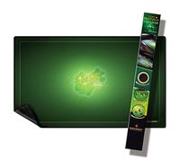 WOGAMAT - Tapis de Jeu Neoprene Vert Emeraude Grande Longueur 60 x 100 cm pour Jeux de Cartes, Jeux de Dés, Jeux de Société - Néoprène Silencieux épais Lavable antidérapant - Tapis Multijeux Luxe.