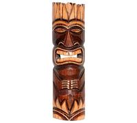 Wogeka - Masque mural TIKI Maori de 50 cm - Style néo-zélandais en bois comme idée de cadeau pour Noël, anniversaire - Sculpture faite à la main de Bali (Maske39)