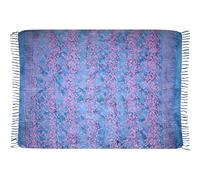 Wogeka Sarong - Serviette de plage opaque et aérée en bleu violet pour homme et femme comme paréo jupe portefeuille Cover Up robe de plage Wrap pour la plage 81