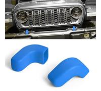 Wogomz Lot de 2 housses de crochet de remorquage pour pare-chocs avant compatibles avec Wrangler JK JL & Gladiator TJ 2007-2024, protection en caoutchouc pour crochet de remorquage, accessoires