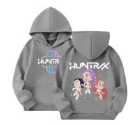 WOGOYO Sweats À Capuche Fille Garçon Kpop D-Demon H-Hunters Sweats À Capuche Enfants Mode Filles Mignon Sweat À Manches Longues Hauts Décontractés Hoodie