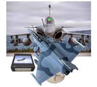 WOGYOZKA Dassault Rafale B 1:72 Avion De Chasse Biplace en Métal avec Support, Simulation De Simulation en Alliage Moulé sous Pression, Ornements Finis