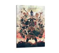 WOHEN Affiche sur toile avec personnages de la série Saga de l'anime Vinland - Décoration murale - 20 x 30 cm