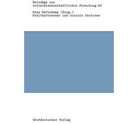 Wohlfahrtsstaat Und Soziale Probleme