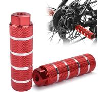 Wohlstand 2 Pièces Repose Pieds en Alliage d'aluminium Pédale Cylindriques Piquets Antidérapants Accessoires pour BMX Bike Pegs, Cascades à vélo