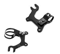 Wohlstand 2 Pièces Support de Frein à Disque de Vélo,Adaptateur de Frein à Disque de Vélo,Adaptateur de Cadre de Frein,160 mm,Support d'adaptateur de Frein pour VTT Vélo de Route, 22 mm Noir