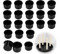 Wohlstand 20 pièces Bougeoirs Magnétiques,Bougie Tasse Bougeoir,Support de Bougies,Bougeoir,Bougies Chauffe-Plat Bougeoir,Bougeoir pour Bougie Chauffe-Plat,Bougie Tasse Bougeoir pour Anniversaires