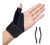 wohn&lebe Attelle Pouce Attelle Pouce Droit Orthese Pouce Attelle Poignet Droit Attelle De Doigt RéGlable Avec Deux Attelles En MéTal Convient Aux Mains Gauche Et Droite