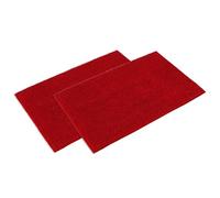 WohnDirect Lot de 2 tapis de bain - Rouge - 70 x 120 cm - Antidérapant et lavable - Tapis de salle de bain, tapis de WC