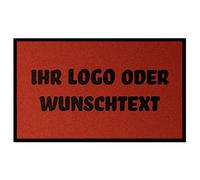 WohnDirect Paillasson à personnaliser soi-même I Cadeau avec votre nom/image/logo I Grand choix (115 x 180 cm, rouge)