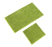 WohnDirect Tapis de Bain 2 pièces sans décolleté • antidérapant et Lavable en Machine • sans Encolure pour WC - Vert