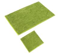 WohnDirect Tapis de Bain 2 pièces sans décolleté • antidérapant et Lavable en Machine • sans Encolure pour WC - Vert