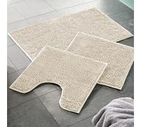 WohnDirect Tapis de Bain 45x45 cm - Crème - Antidérapant, Absorbant et Doux - Sets modulables Tapis Salle de Bain