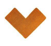 WohnDirect Tapis de Bain 50 x 100 x 100 cm - Orange - Antidérapant, Absorbant et Doux - Sets modulables Tapis Salle de Bain