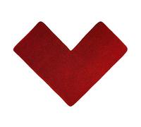 WohnDirect Tapis de Bain 50 x 100 x 100 cm - Rouge - Antidérapant, Absorbant et Doux - Sets modulables Tapis Salle de Bain