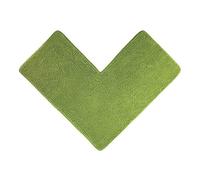 WohnDirect Tapis de Bain 50 x 100 x 100 cm - Vert - Antidérapant, Absorbant et Doux - Sets modulables Tapis Salle de Bain