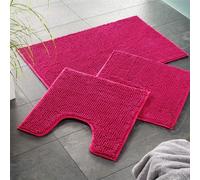 WohnDirect Tapis de Bain 70 x 120 cm - Pink - Antidérapant, Absorbant et Doux - Sets modulables Tapis Salle de Bain