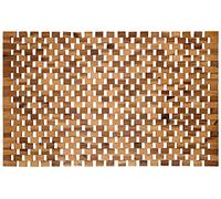 WohnDirect Tapis de Bain antidérapant en Bois Naturel 50x80 - Tapis en Bois Durable et Robuste pour Salle de Bain, Sauna & Wellness - Tapis de Douche 100% Acacia