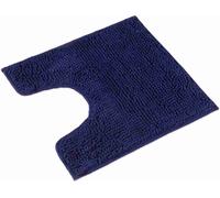 WohnDirect Tapis de bain avec découpe WC PARIS bleu foncé 45 x 45 cm AVEC découpe