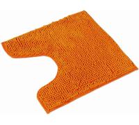 WohnDirect Tapis de bain avec découpe WC PARIS Orange 45 x 45 cm AVEC découpe