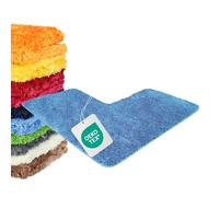 WohnDirect Tapis de Bain Bleu Clair - 50x100x100 - pour créer Un Set de Tapis de Bain - Antidérapant, Absorbant et Doux