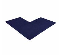 WohnDirect tapis de bain d'angle PARIS bleu foncé 100 x 100 x 50 cm