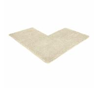 WohnDirect tapis de bain d'angle PARIS Crème 100 x 100 x 50 cm