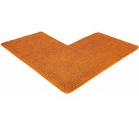 WohnDirect tapis de bain d'angle PARIS Orange 100 x 100 x 50 cm