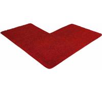 WohnDirect tapis de bain d'angle PARIS Rouge 100 x 100 x 50 cm