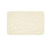 WohnDirect Tapis de Bain Mousse à mémoire de Forme antidérapant - Tapis de Bain 50 x 80 cm - Crème