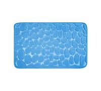 WohnDirect Tapis de Bain Mousse à mémoire de Forme antidérapant - Tapis de Bain 60 x 100 cm - Bleu
