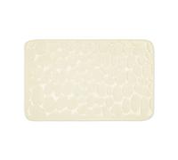 WohnDirect Tapis de Bain Mousse à mémoire de Forme antidérapant - Tapis de Bain 60 x 100 cm - Crème
