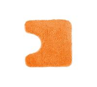 WohnDirect Tapis de Bain Orange - 45x45cm avec Encolure pour WC - pour créer Un Set de Tapis de Bain - Antidérapant, Absorbant et Doux