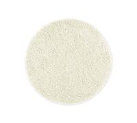 WohnDirect Tapis de Bain Rond Crème - Ø 56 cm - pour créer Un Set de Tapis de Bain - Antidérapant, Absorbant et Doux