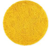 WohnDirect Tapis de bain rond Florence Jaune Ø 56 cm