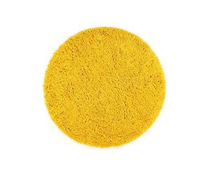 WohnDirect Tapis de Bain Rond Jaune - Ø 56 cm - pour créer Un Set de Tapis de Bain - Antidérapant, Absorbant et Doux
