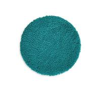 WohnDirect Tapis de Bain Round combinable Un Ensemble • Tapis de Bain Bleu • Ø 90 cm