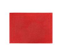 WohnDirect Tapis de Douche éponge Rouge 50x70 cm - Tapis de Bain 100% Coton - Tapis de Douche Doux - Lavable & Absorbant