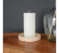 wohnfreuden Plateau rond en marbre crème 13 cm - Bol décoratif en marbre pour salle de bain, salon ou cuisine