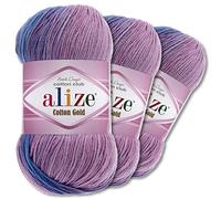 Wohnkult Alize 4531 Lot de 3 pelotes de laine en dégradé de couleurs pour toute l'année 100 g