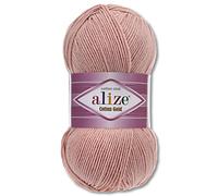 Wohnkult Alize - Fil tricoter Amigurumi - 100 g de laine d'ete - 59 pelotes - Laine de qualite superieure - Vieux rose