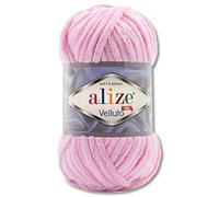 Wohnkult Alize Velluto 100 g de laine en 30 choix (31 - Rose bébé)