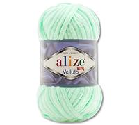 Wohnkult Alize Velluto 100 g de laine en 30 choix (464 - Vert clair)
