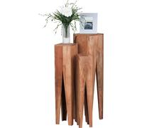 Wohnling Acacia massif Tables d'appoint, lot de 3 ; WL1.565