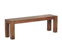 WOHNLING Banc Mumbai 140x35x45 cm Bois Massif Sheesham Naturel